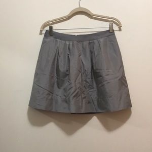 Silver, 100% silk skirt